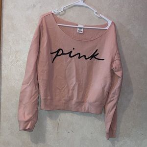 PINK cropped pink sweater
